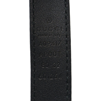 Gucci Calfskin Double G 20mm Belt 80 32 Black 3 of 4