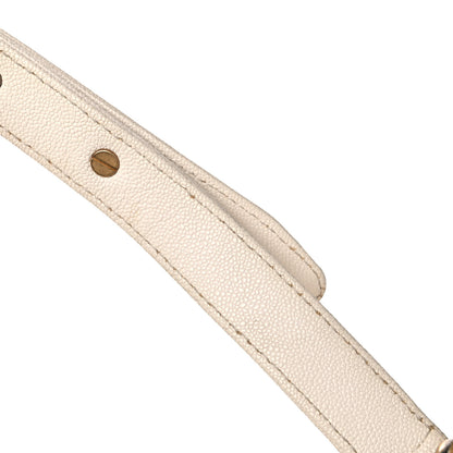 Chanel Caviar Quilted Medium Boy Flap White 26 of 27