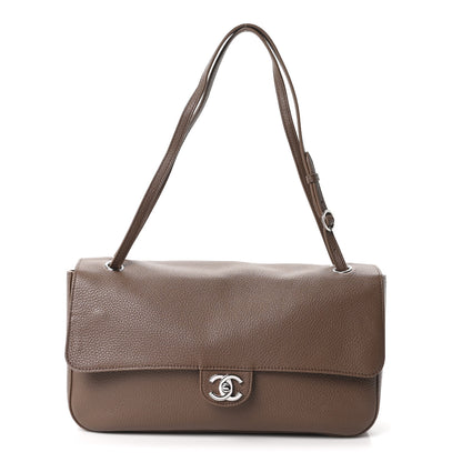 Chanel Grained Calfskin Small Souplissimo Maxi Flap Light Brown 1 of 11