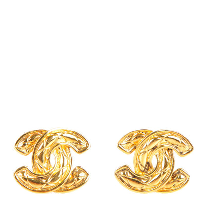 Chanel CC Clip On Earrings Gold 1 of 4