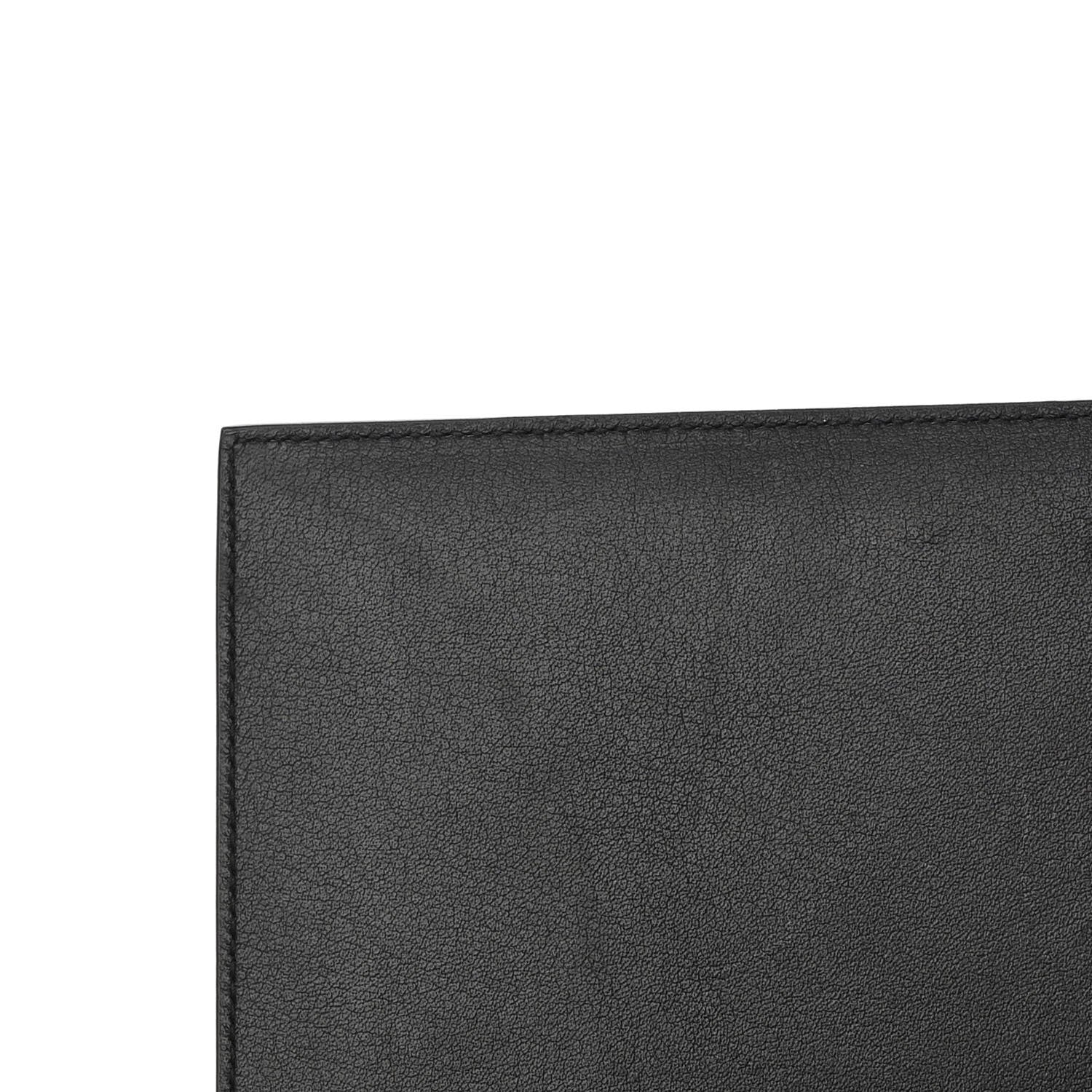Saint Laurent Grain De Poudre Medium Classic Monogram Multicolor Graphic Print Chain Wallet Black 14 of 14