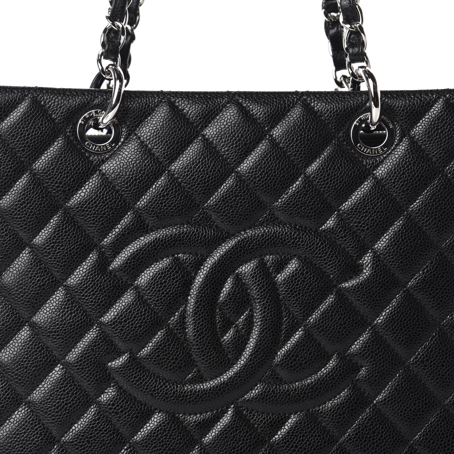 Chanel Caviar Quilted Grand Shopping Tote GST Black 10 of 10
