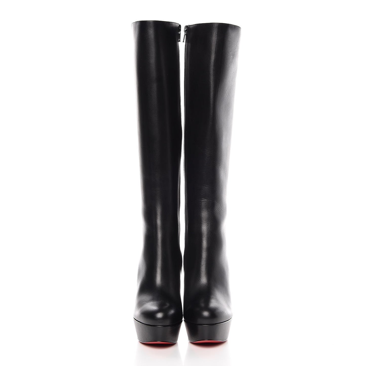 Shiny Calfskin Lady 120 Boot 39 Black