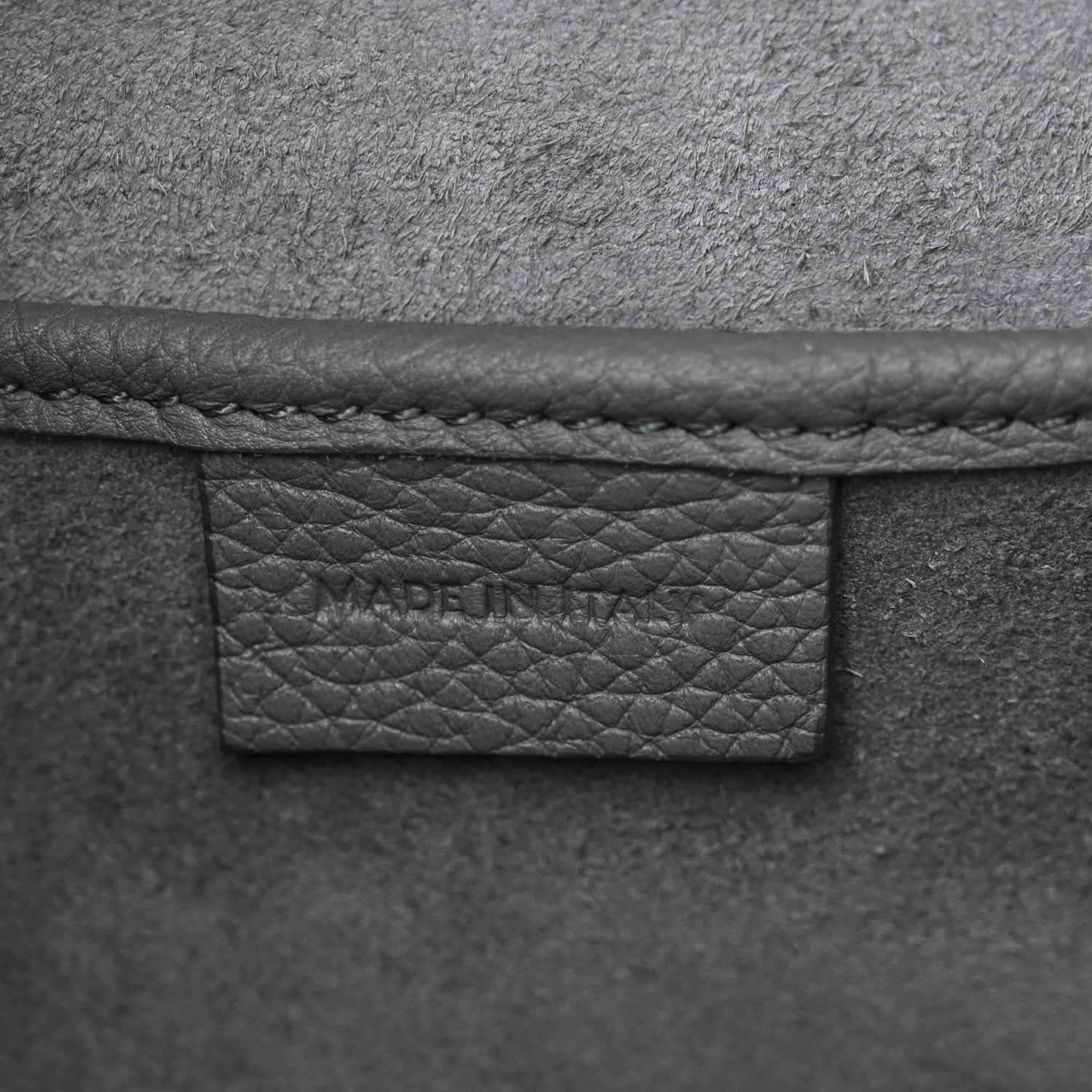 Celine Baby Drummed Calfskin Nano Luggage Kohl 7 of 10