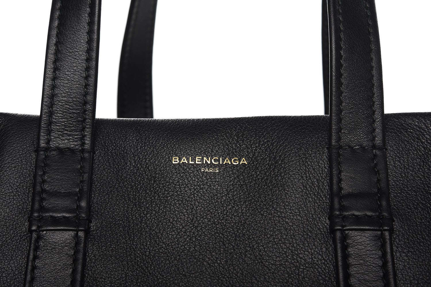 Balenciaga Calfskin Large Laundry Cabas Tote Black 8 of 10