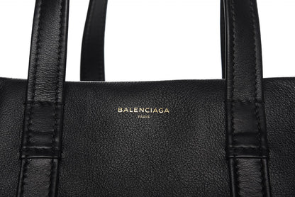 Balenciaga Calfskin Large Laundry Cabas Tote Black 8 of 10