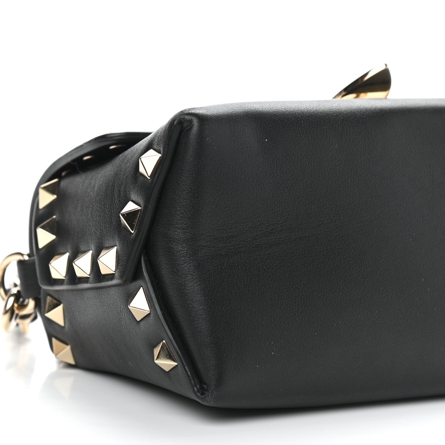 Valentino Garavani Vitello Mini Rockstud Crossbody Bag Black 7 of 8