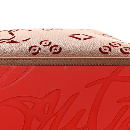 Christian Louboutin Calfskin Loubinthesky Large Perforated Cabarock Spikes Tote Biscotto 10 of 12