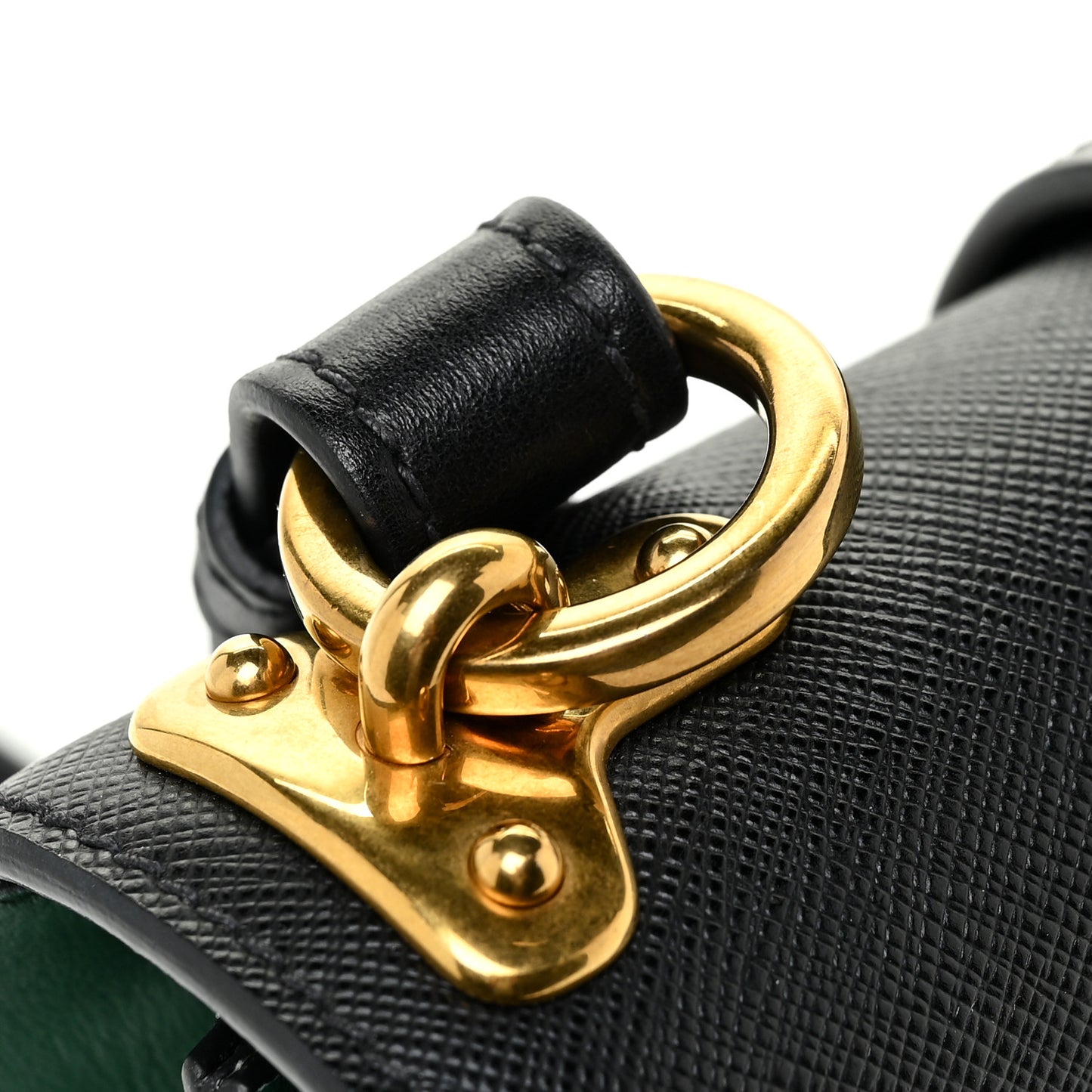 City Calf Saffiano Cahier Bag Biliardo Black