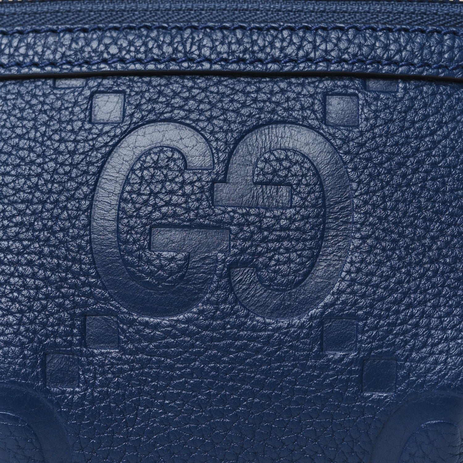 Gucci Piuma Calfskin Jumbo GG Embossed Small Belt Bag Royale 7 of 9