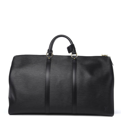 Louis Vuitton Epi Keepall 50 Black 1 of 8