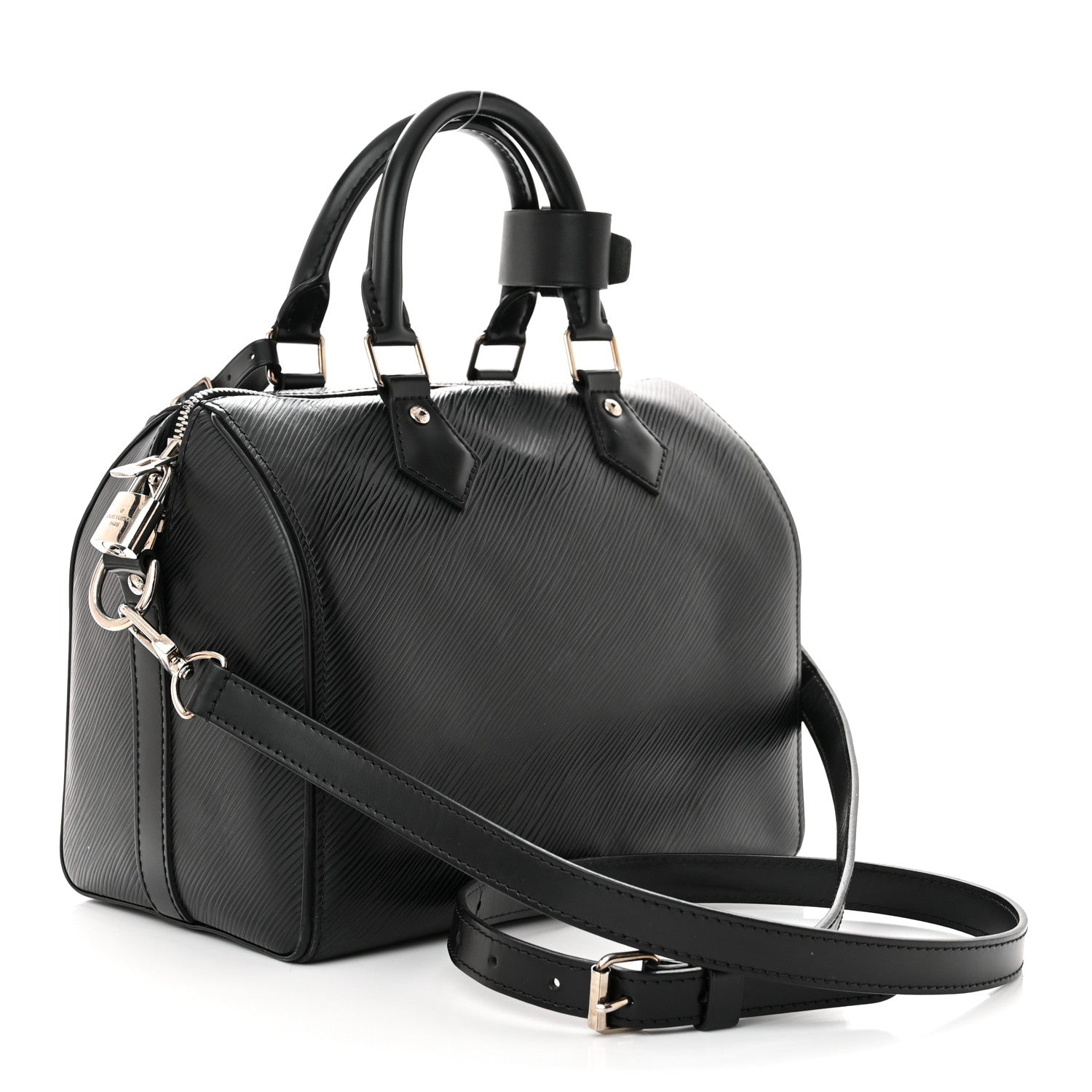 Louis Vuitton Epi Speedy Bandouliere 25 Black 3 of 13