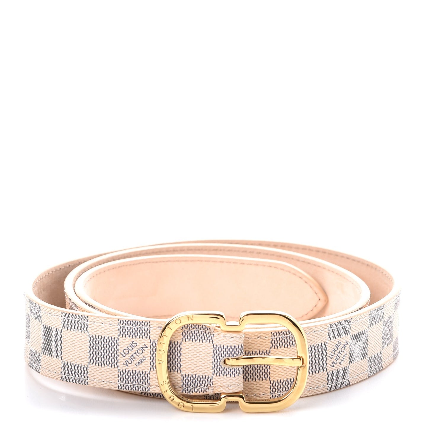 Damier Azur 25mm Belt 80 32
