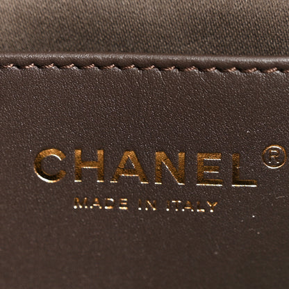 Chanel Suede Quilted Mini Chanel 25 Handbag Dark Brown 6 of 10