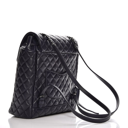 Chanel Lambskin Quilted Large Urban Spirit Backpack Dark Navy 3 of 7