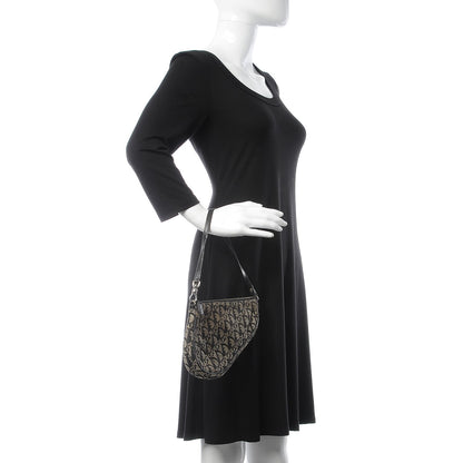 Christian Dior Monogram Mini Saddle Pochette Black 2 of 11