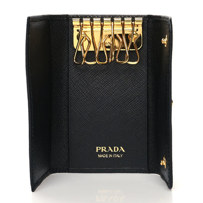 Prada Saffiano Metal 6 Key Holder Nero Black 5 of 8