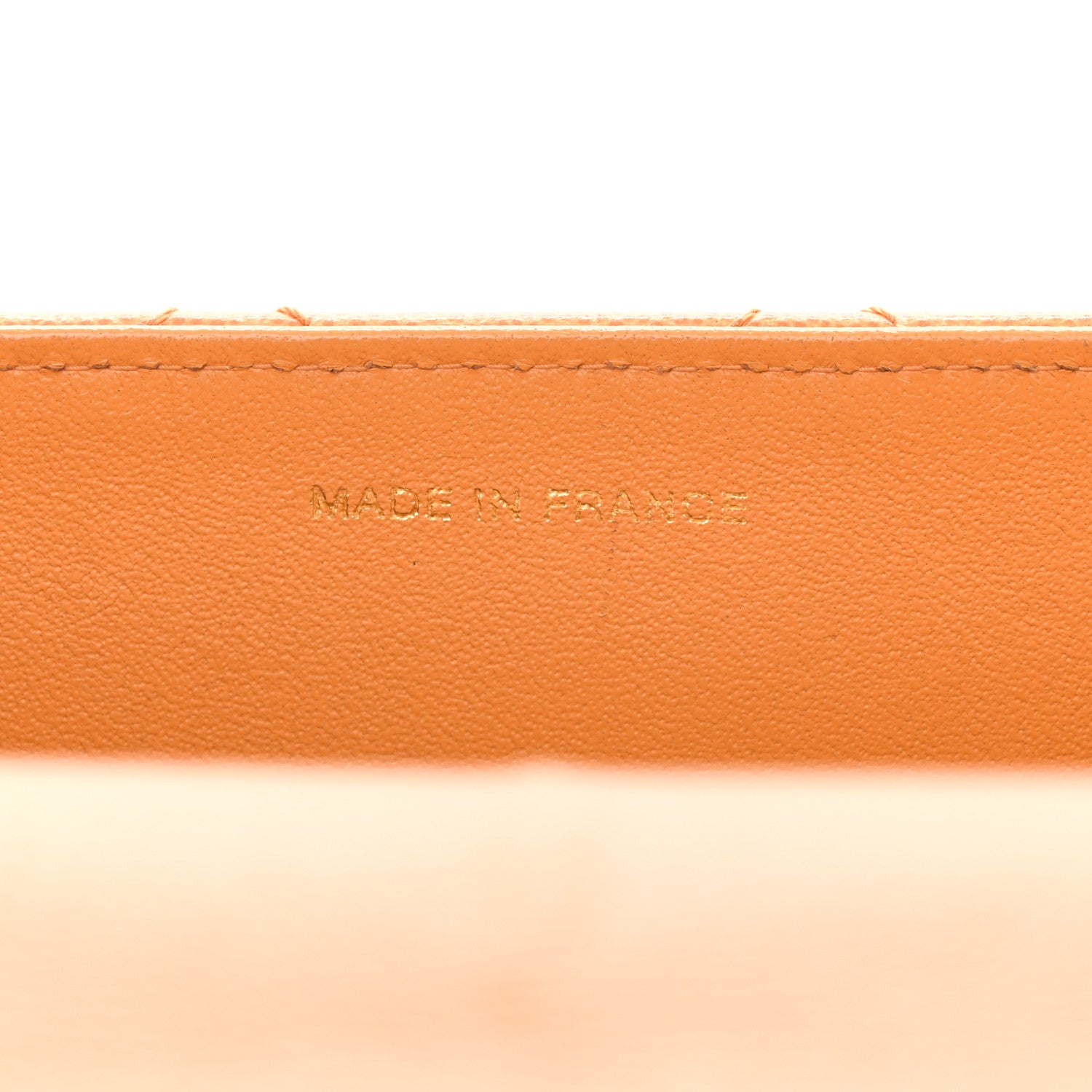 Chanel Caviar Stitched Jumbo Single Flap Orange 7 of 12