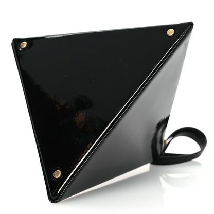 Saint Laurent Patent Pyramid Clutch Black 8 of 9