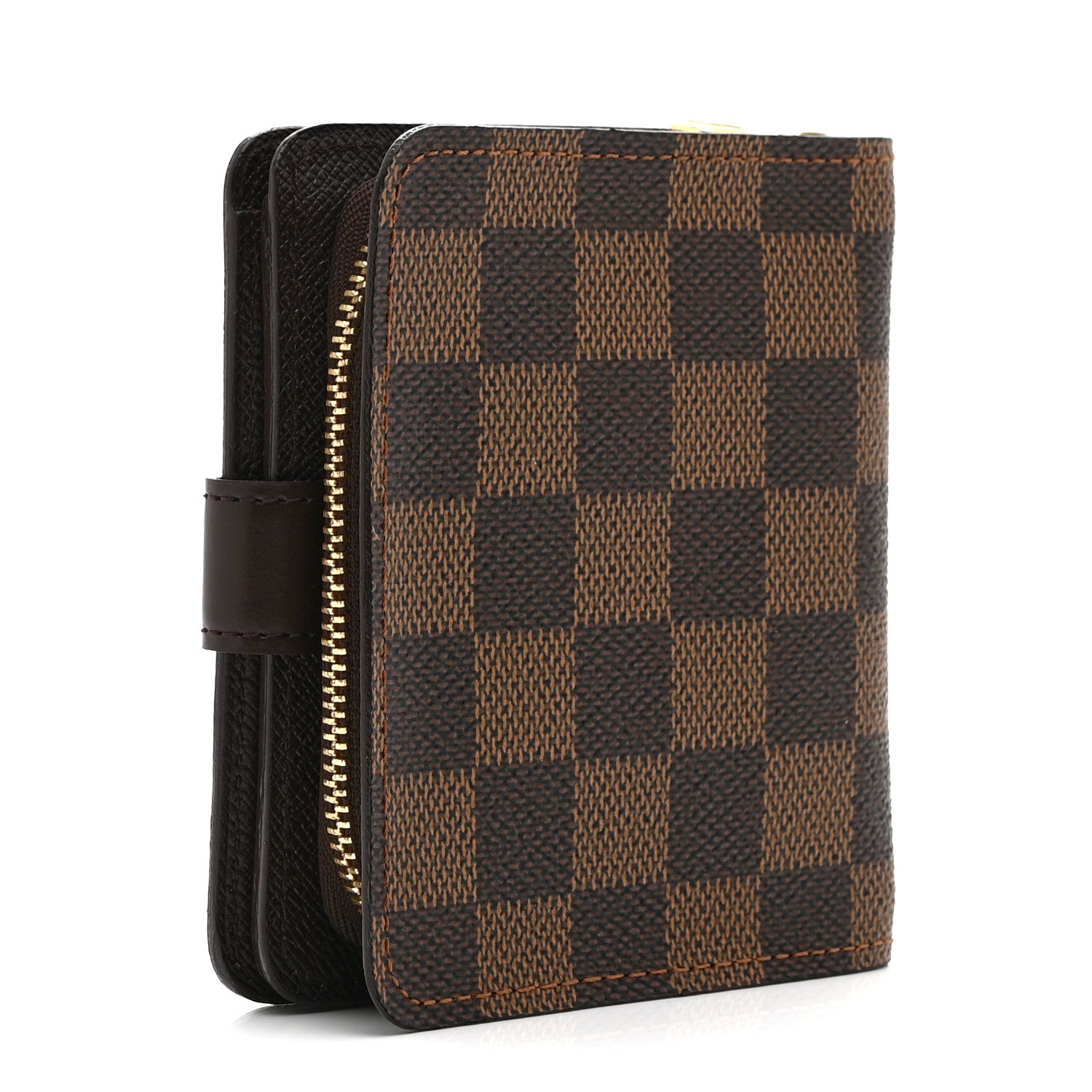 Louis Vuitton Damier Ebene Zippe Zipped Compact Wallet 3 of 8