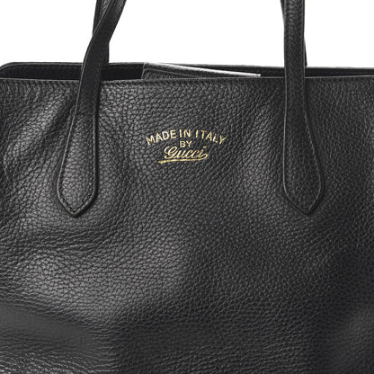Gucci Pebbled Calfskin Small Swing Tote Black 10 of 10