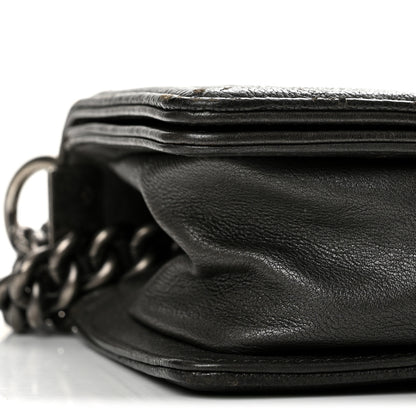 Chanel Goatskin Quilted Small Chain Mail Boy Flap Grey 9 of 13