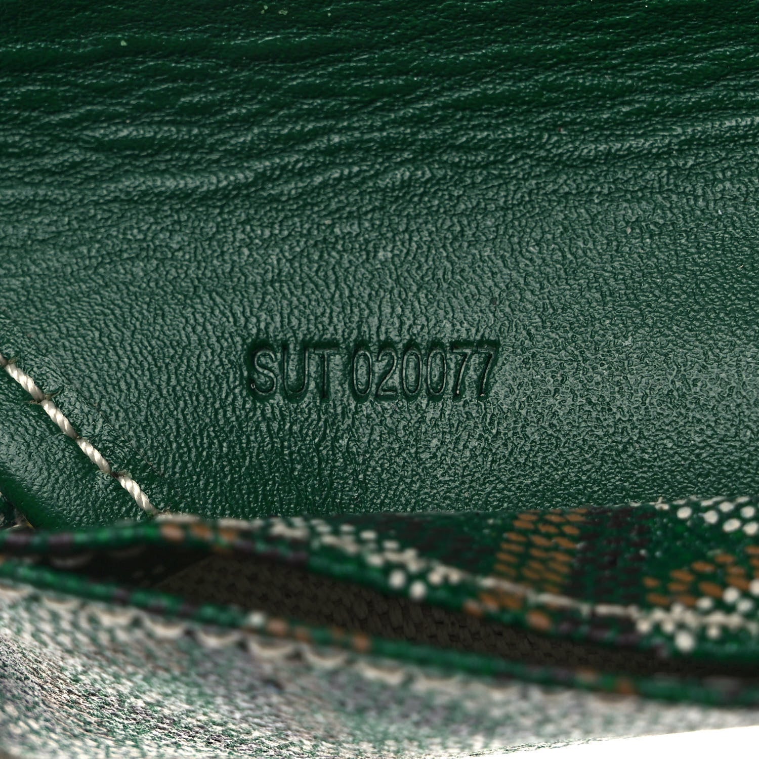 Goyard Goyardine Saint Louis Junior Jr PM Tote Green 6 of 11