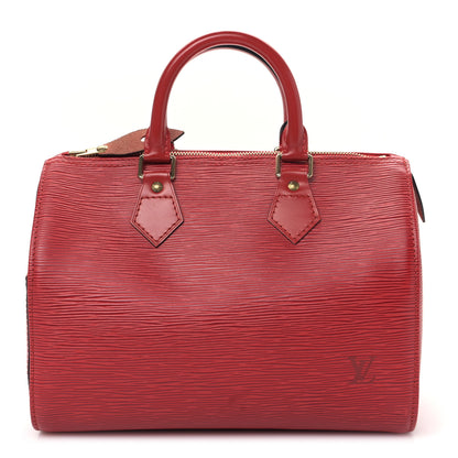 Louis Vuitton Epi Speedy 25 Castillan Red 1 of 8