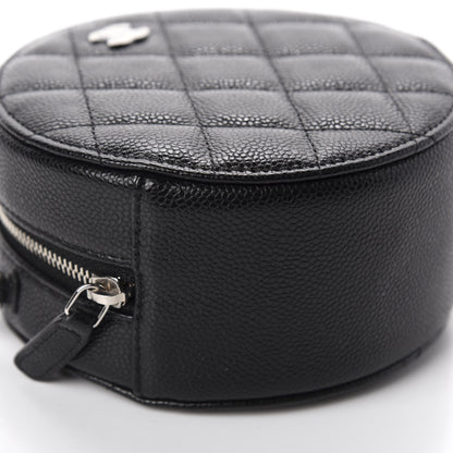 Chanel Caviar Quilted Round Clutch With Chain Black 6 of 11