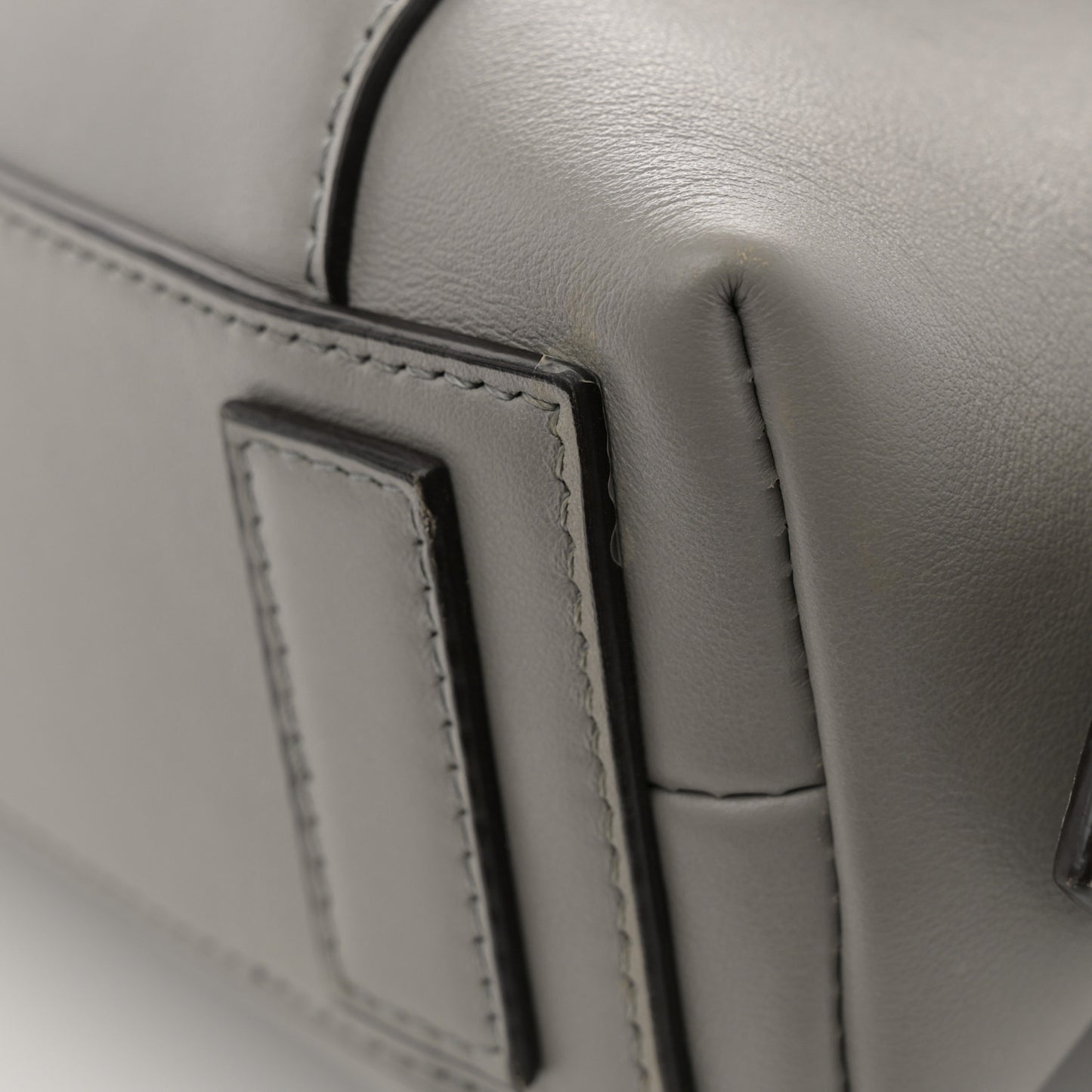 Calfskin Small Soft Antigona Pearl Grey