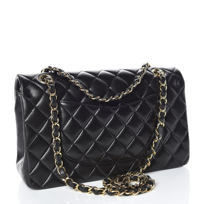 Chanel Lambskin Quilted Medium Double Flap Black 3 of 10
