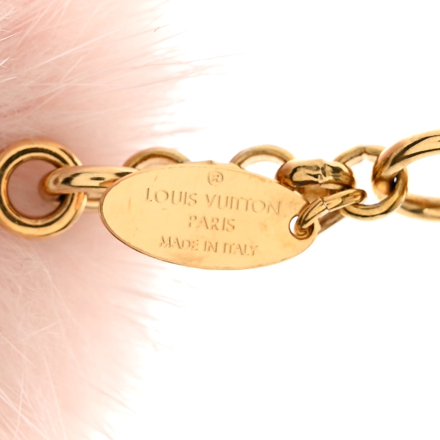 Resin Wood Mink Fur Vivienne Snowboard Bag Charm Key Holder