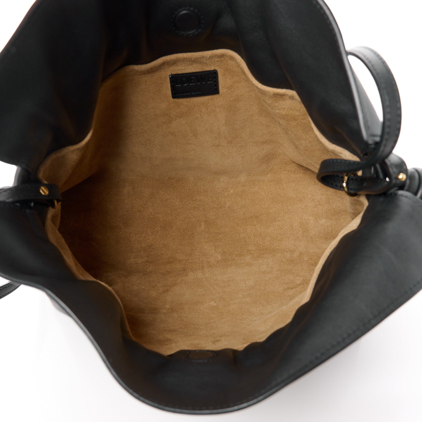Nappa Medium Flamenco Knot Bag Black