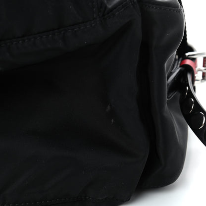 Prada Nylon New Vela Studded Messenger Black Fuoco 6 of 6