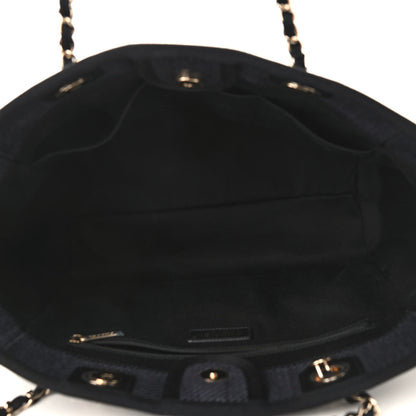 Chanel Mixed Fibers Small Deauville Tote Black 5 of 9
