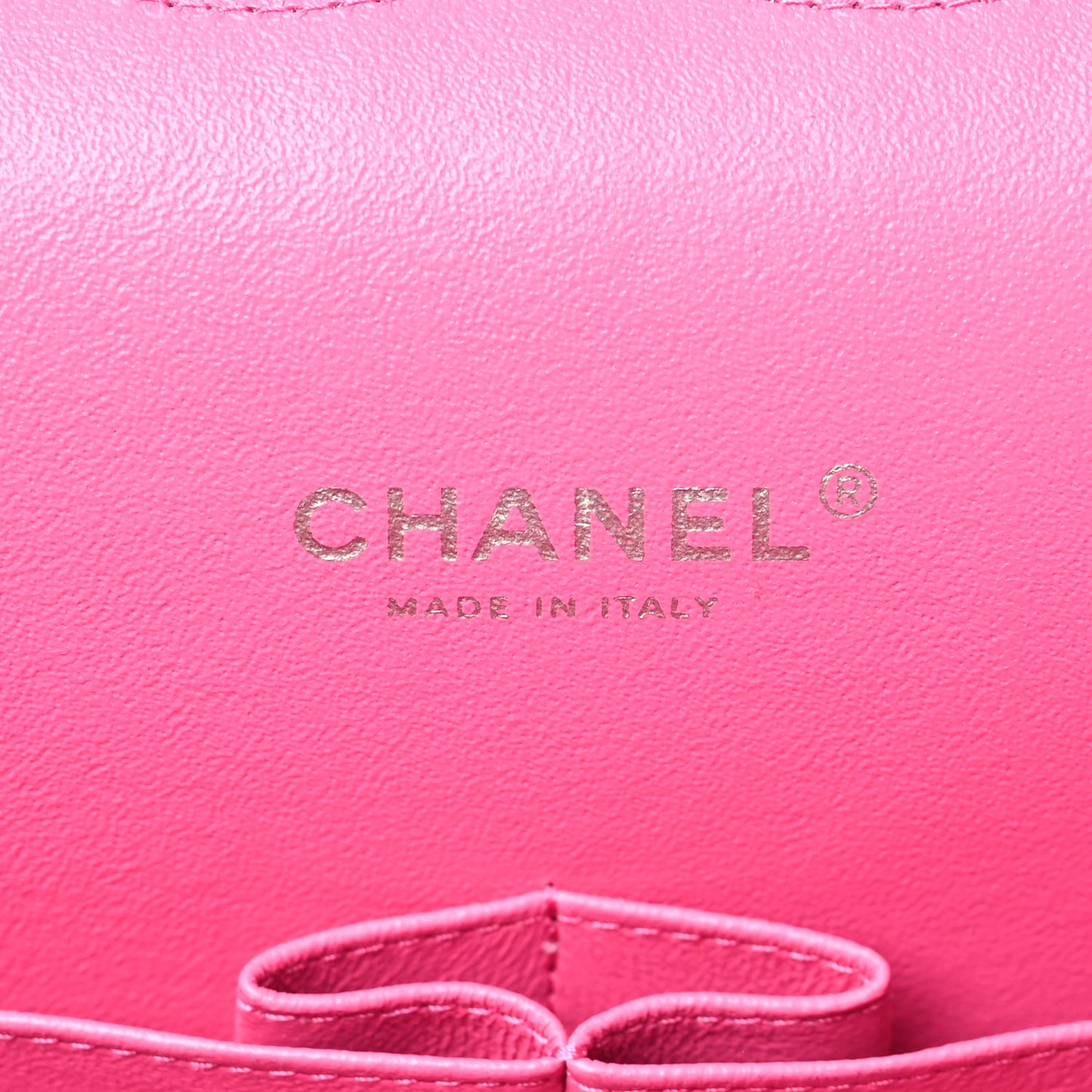 Iridescent Caviar Quilted Maxi Double Flap Hot Pink