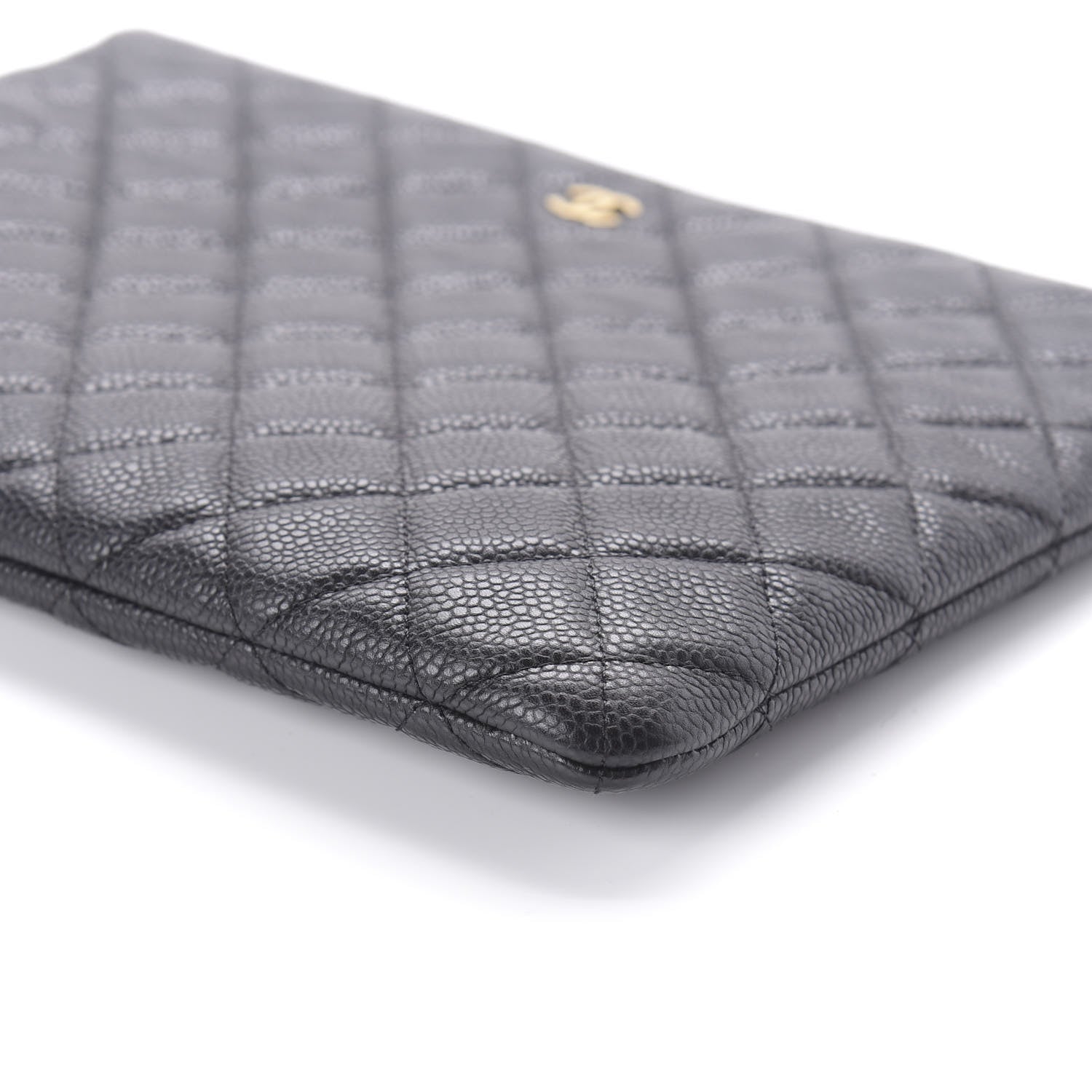 Chanel Caviar Quilted Medium Cosmetic Case Black 7 of 11