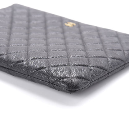 Chanel Caviar Quilted Medium Cosmetic Case Black 7 of 11