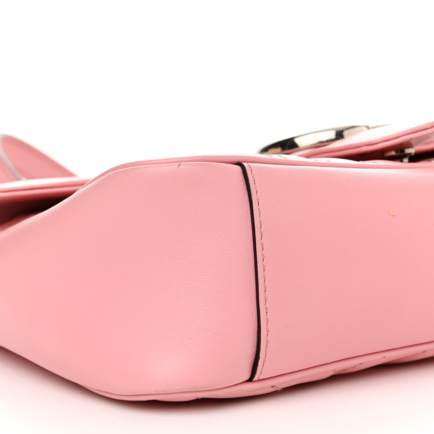 Gucci Calfskin Matelasse Small GG Marmont Shoulder Bag Wild Rose 9 of 11