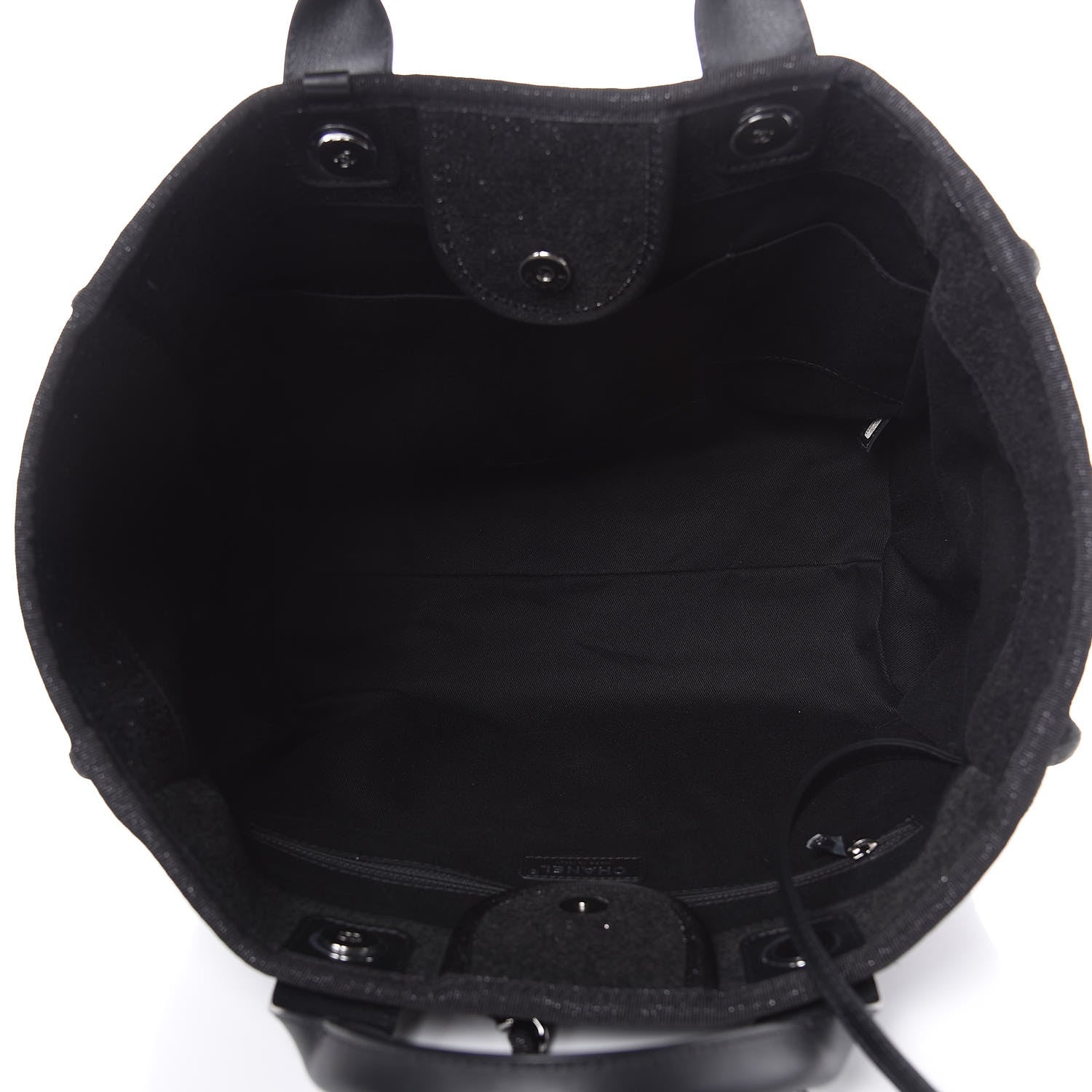 Chanel Lurex Boucle Medium Deauville Tote Black 5 of 9