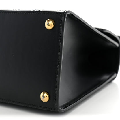 Gucci Guccissima Signature Small Padlock Top Handle Bag  Black 11 of 11