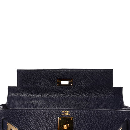 Hermes Taurillon Clemence Kelly Retourne 28 Bleu Nuit 16 of 37