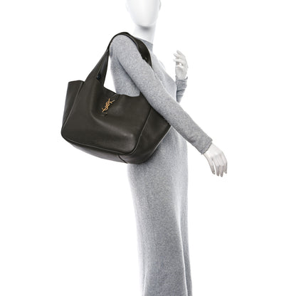 Saint Laurent Grained Deerskin Bea Tote Musk 2 of 9