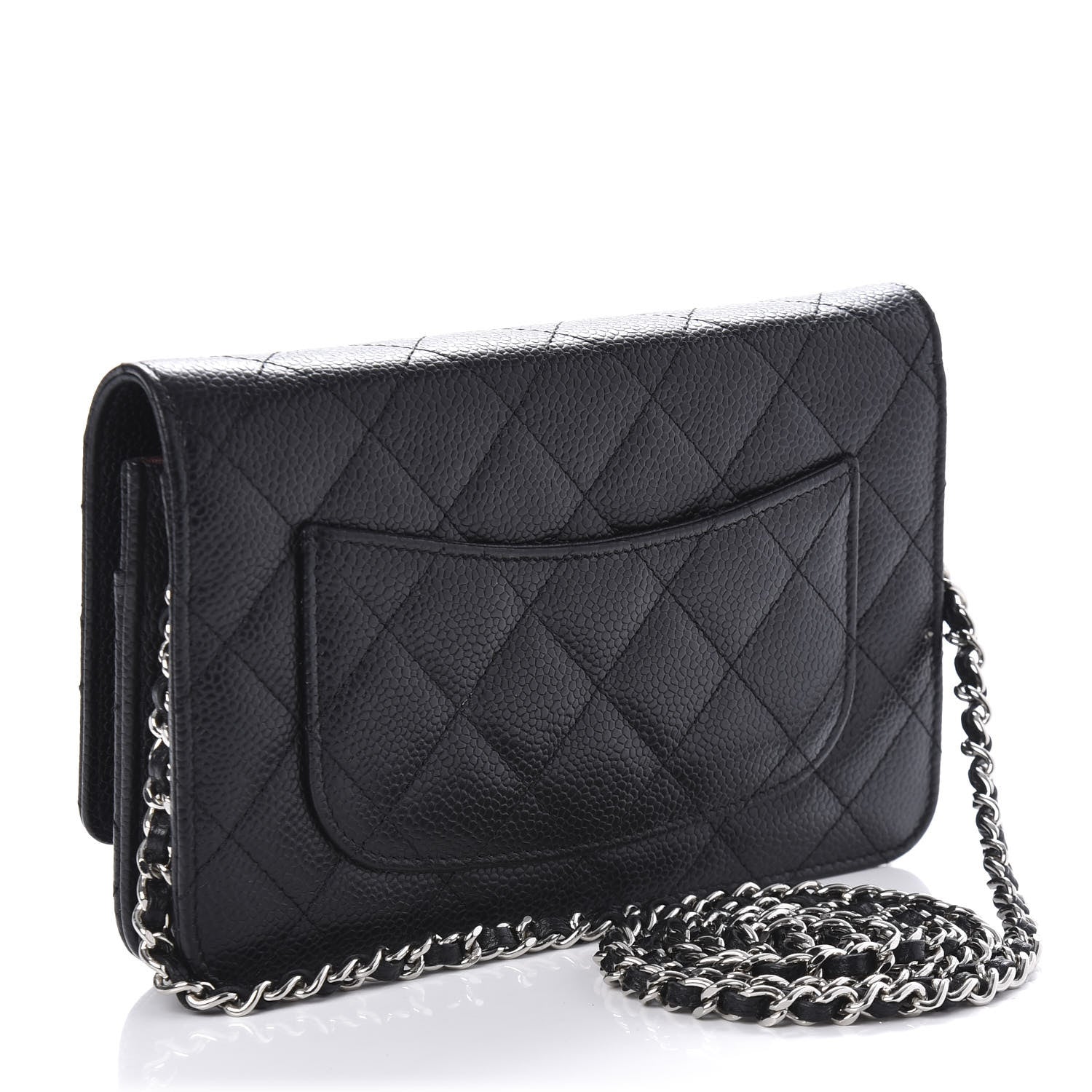 Chanel Caviar Quilted Wallet On Chain WOC Black 3 of 11