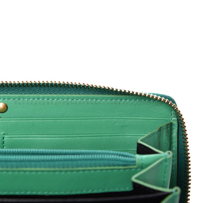Saint Laurent Calfskin Classic Y Ligne Zip Around Wallet Macho Menthe 9 of 13