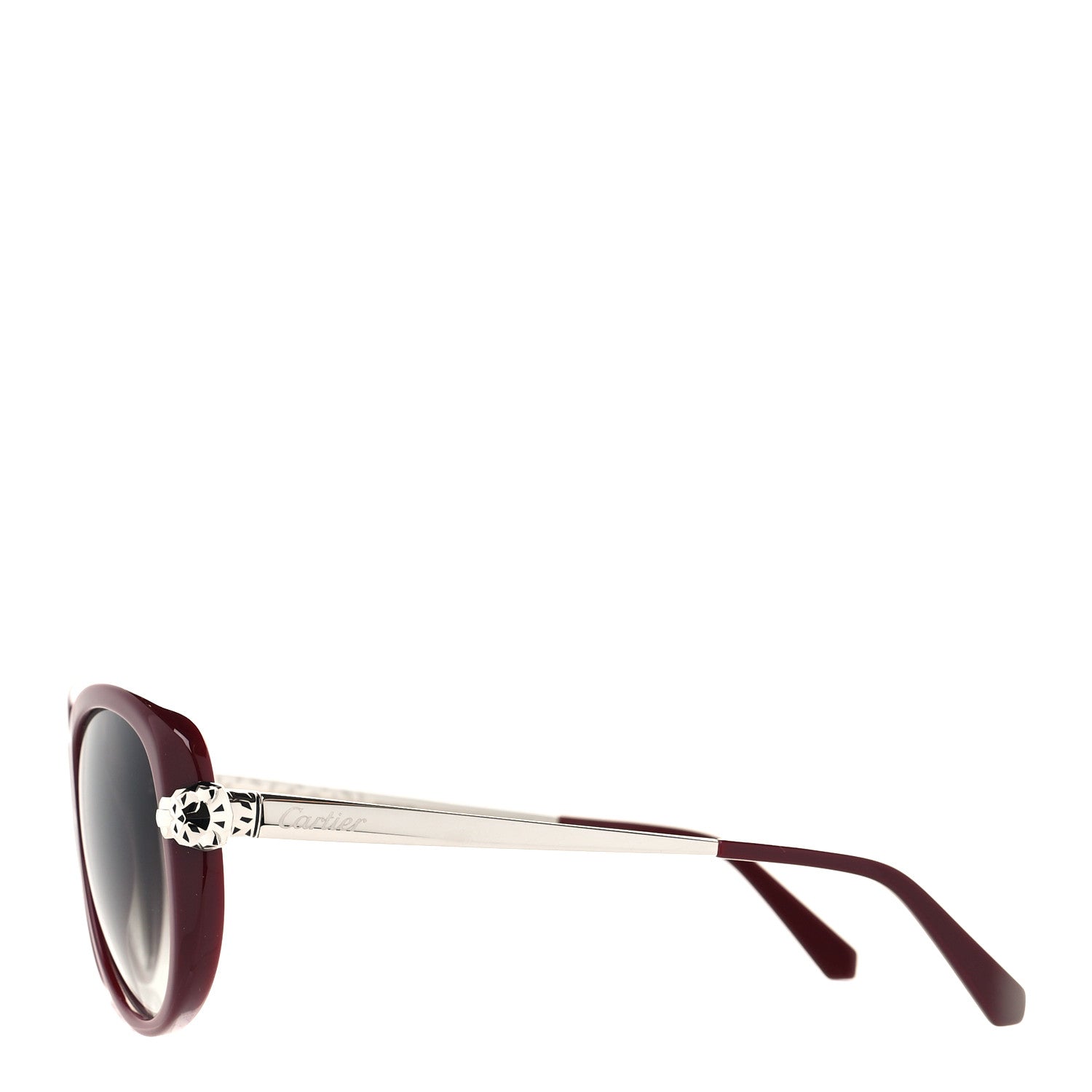 Cartier Panthere Wild De Cartier Sunglasses Burgundy 3 of 9