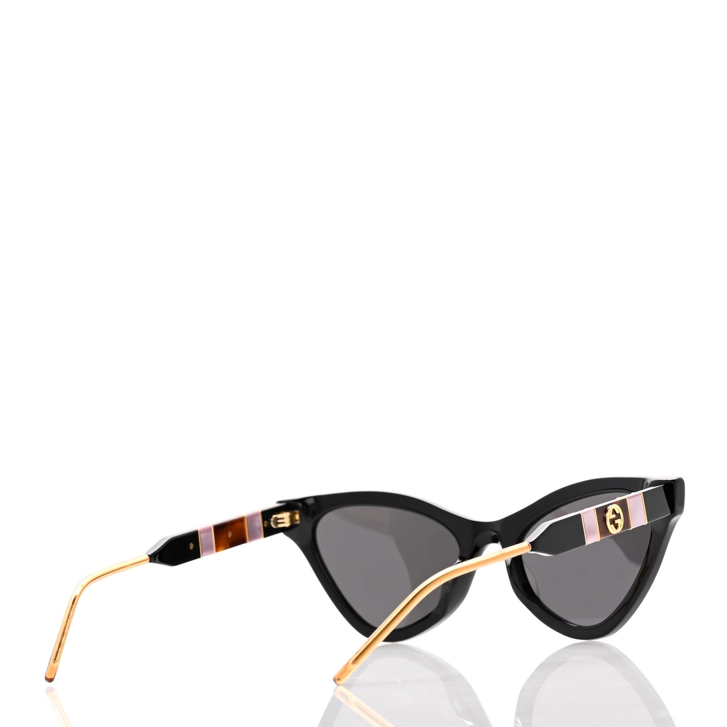 Acetate Cat Eye GG0708S Sunglasses Black