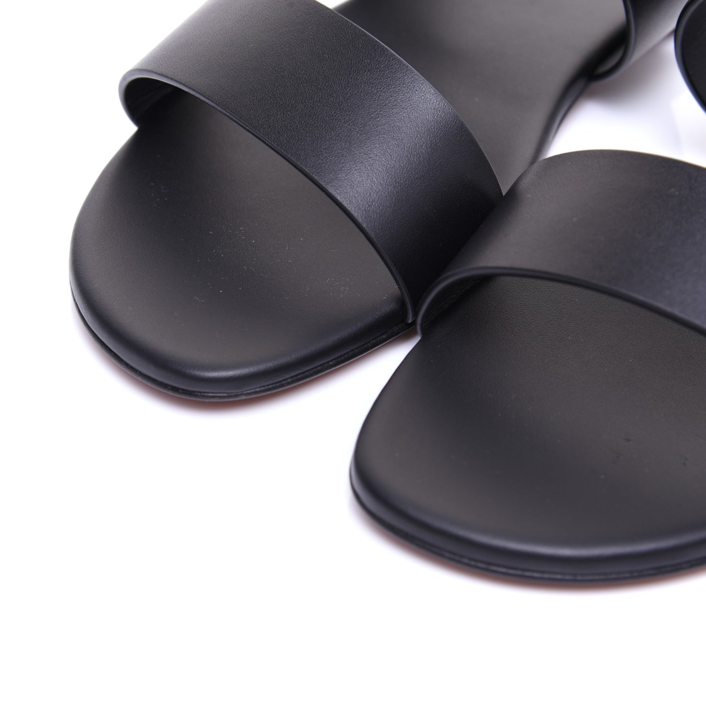 Calfskin D-Dior Slide Flat Sandals 36 Black