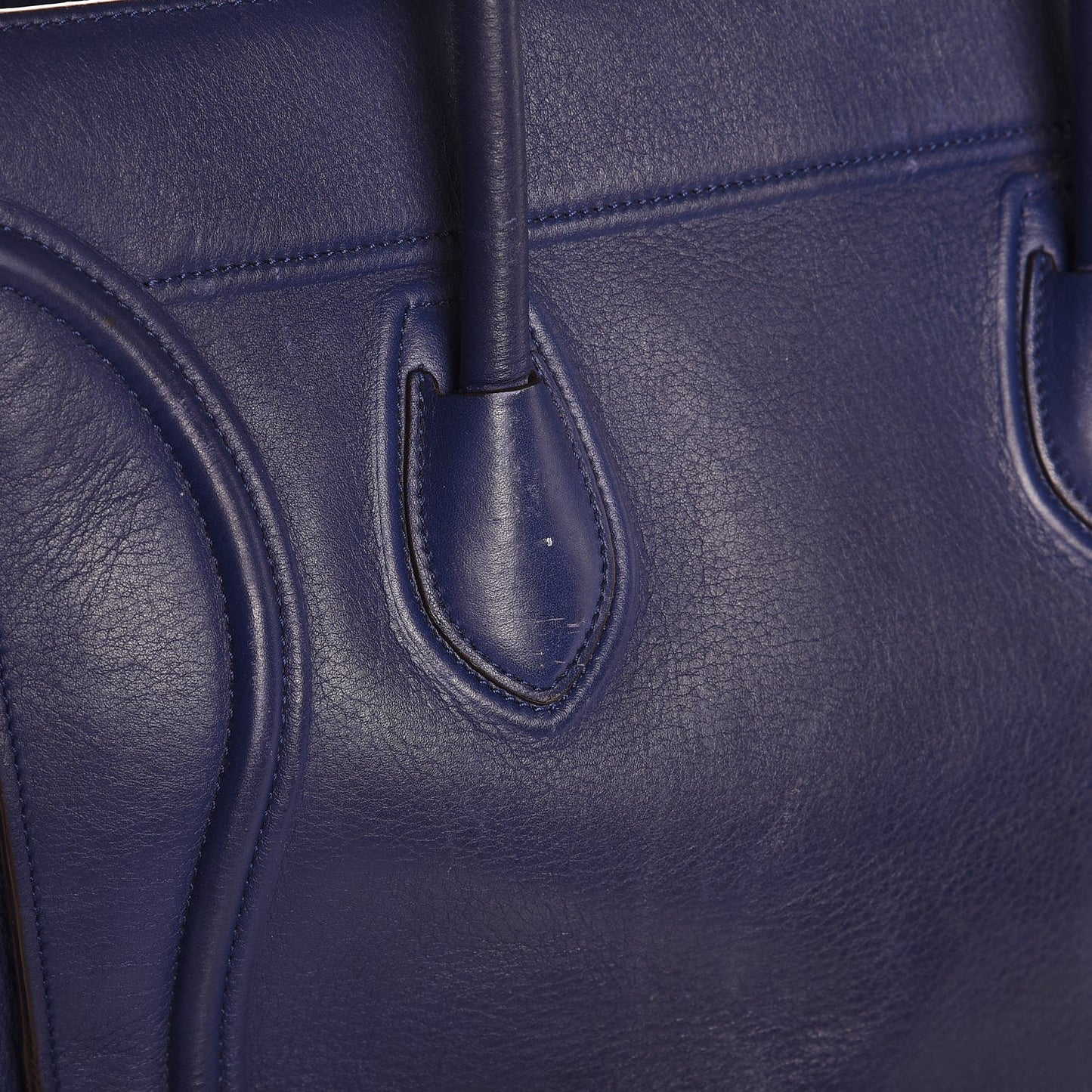 Supple Calfskin Medium Phantom Luggage Indigo