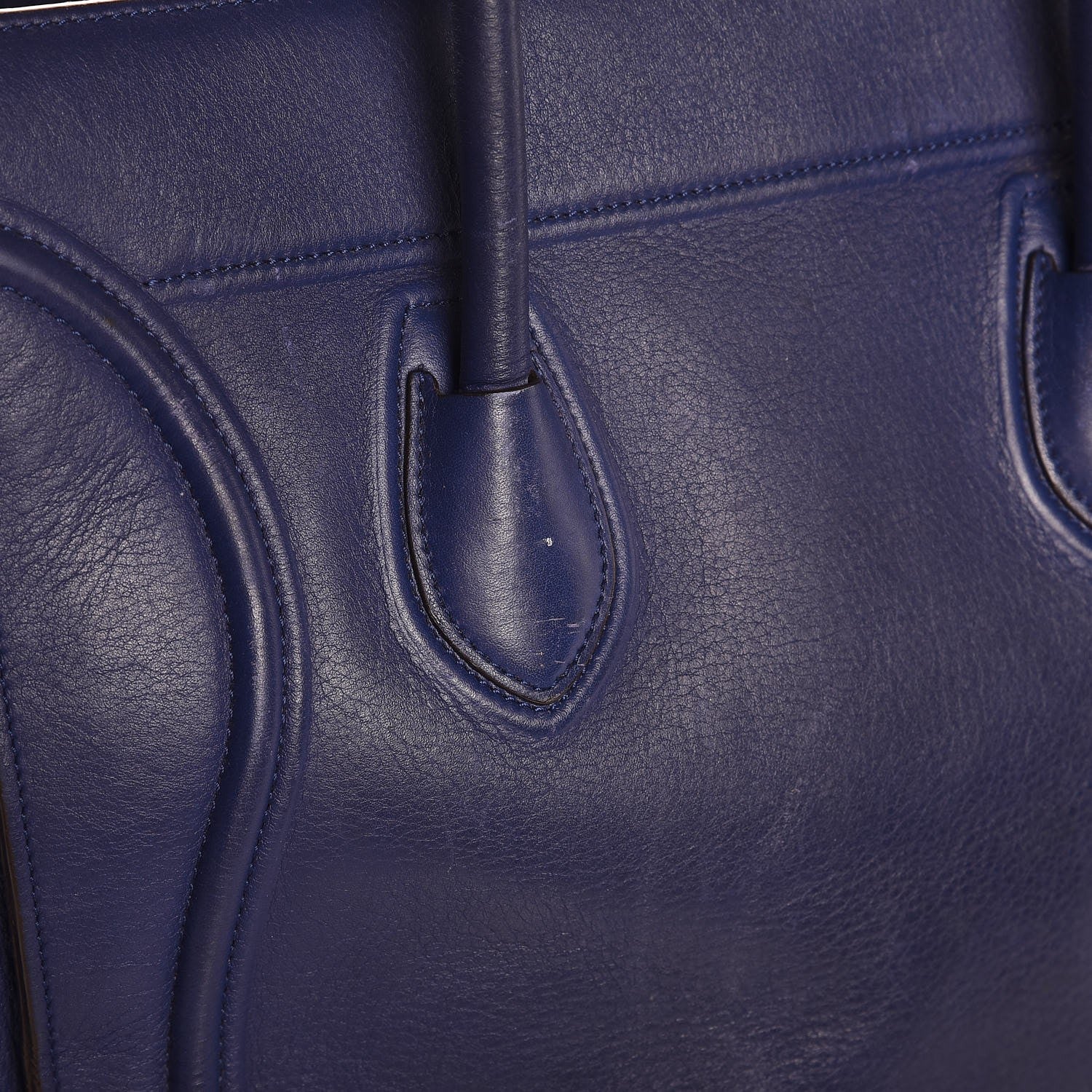 Celine Supple Calfskin Medium Phantom Luggage Indigo 19 of 24